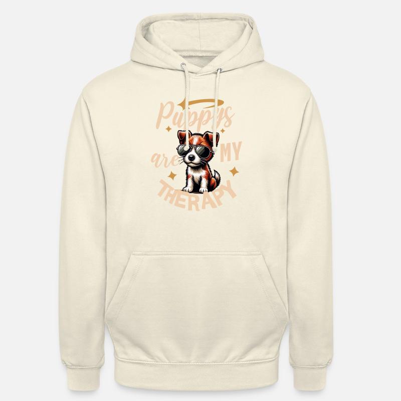 Unique Fox Terrier Design - Sweat-shirt à capuche unisexe - vanille