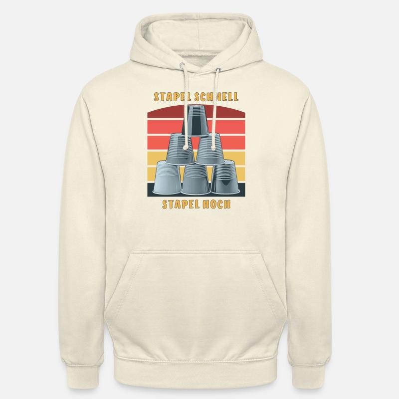 STACKING STACK FAST STACK UP - Unisex Hoodie - vanilla
