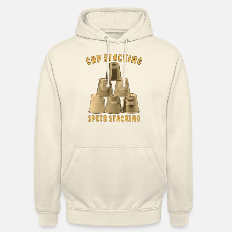 EMPILAGE DE GOBELETS SPEED STACKING - Sweat-shirt à capuche unisexe - vanille