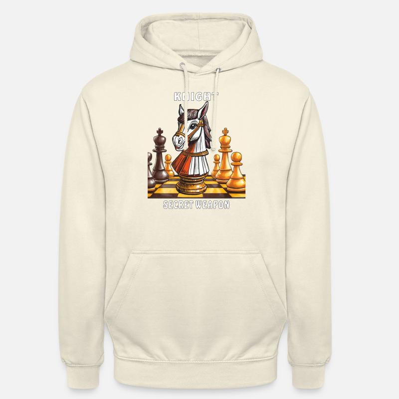 ARME SECRÈTE DU CHEVALIER D’ÉCHECS - Sweat-shirt à capuche unisexe - vanille