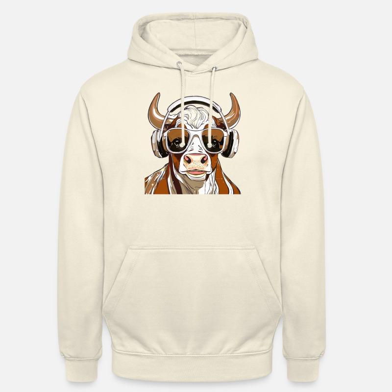 TJUR MED SOLGLASÖGON - Luvtröja unisex - vaniljmilkshake