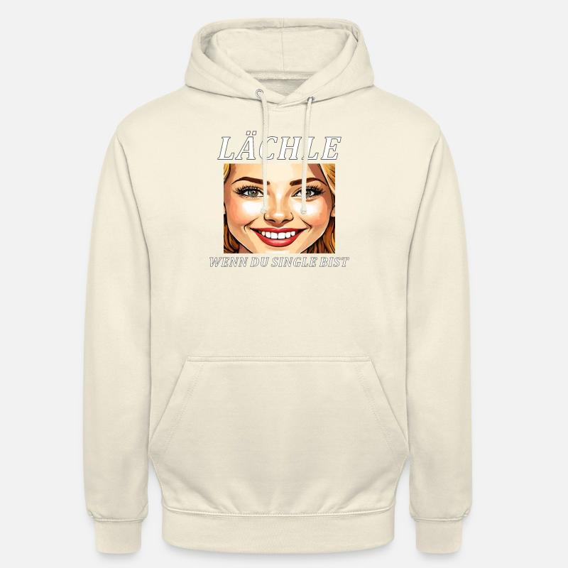 FRAU LÄCHLE WENN DU SINGLE BIST - Unisex Hoodie - Vanille-Milchshake