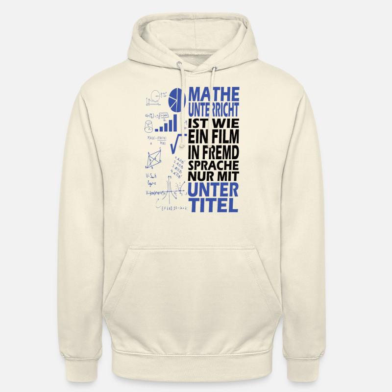 Mathe Schule Student Beruf Geschenk - Unisex Hoodie - Vanille-Milchshake