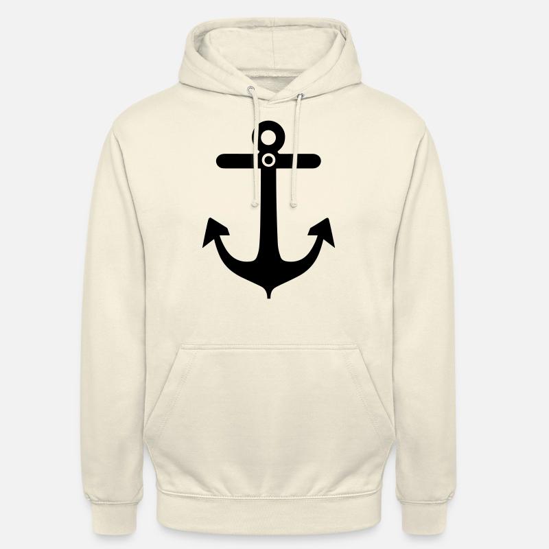 Ancre - Sweat-shirt à capuche unisexe - vanille