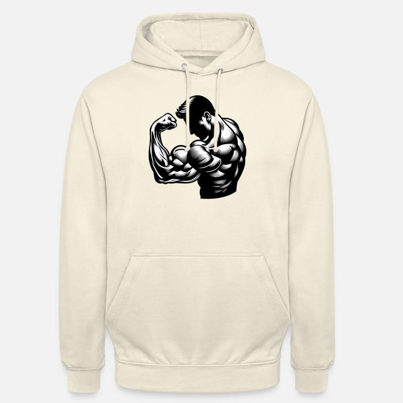 Flexing Biceps - Unisex Hoodie - Vanille-Milchshake