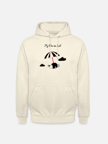 Fly like an Igel - Unisex Hoodie - Vanille-Milchshake