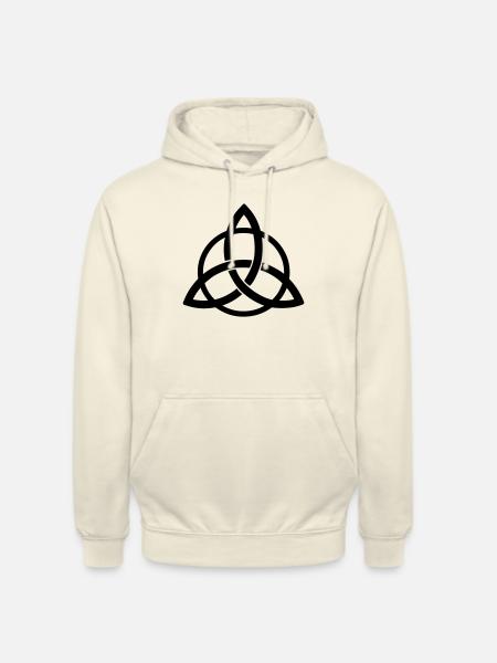 triquetra intertwined symbol Celtic neopaganism - Unisex Hoodie - vanilla