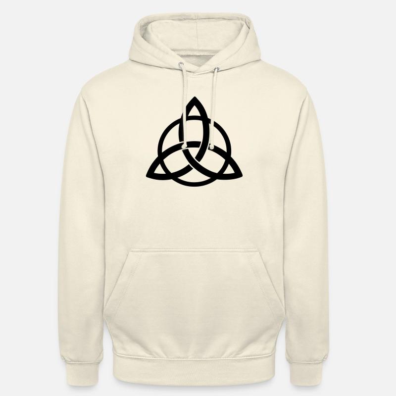 triquetra entrelacée symbole Néopaganisme celte - Sweat-shirt à capuche unisexe - vanille