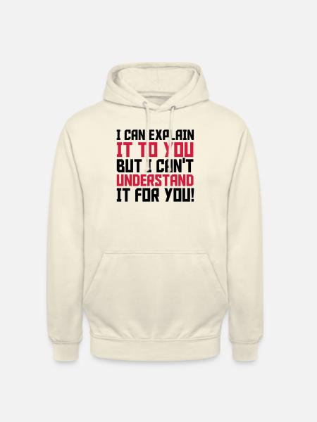 Explain - Sweat-shirt à capuche unisexe - vanille