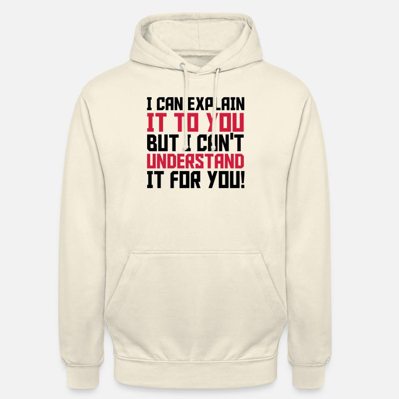 Explain - Sweat-shirt à capuche unisexe - vanille