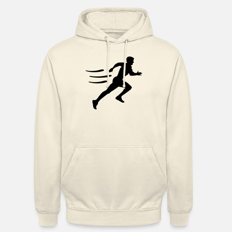 Courir - Sweat-shirt à capuche unisexe - vanille