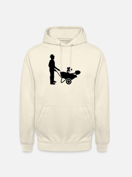 Jardinier - Sweat-shirt à capuche unisexe - vanille