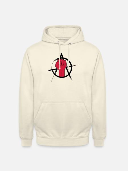 Faust logo anarchy design - Unisex Hoodie - vanilla