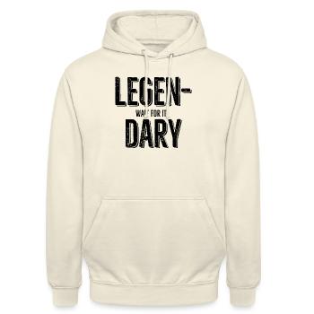 Legen Wait For It Dary - Unisex Hoodie - Vanille-Milchshake - Vorne - Alina (178cm) & Michal (187cm)