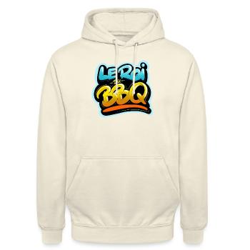 Le roi du barbecue - Sweat-shirt à capuche unisexe - vanille - Devant - Alina (178cm) & Michal (187cm)