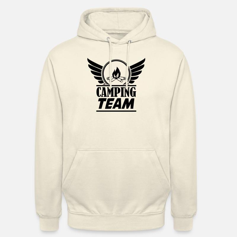 Équipe de camping - Sweat-shirt à capuche unisexe - vanille