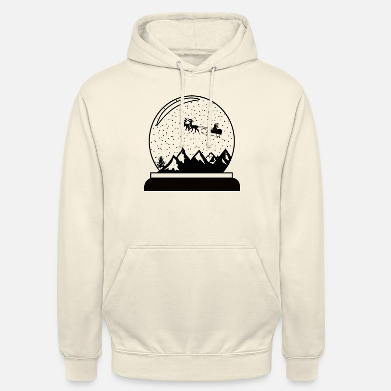 Schneekugel Weihnachtskugel Design - Unisex Hoodie - Vanille-Milchshake