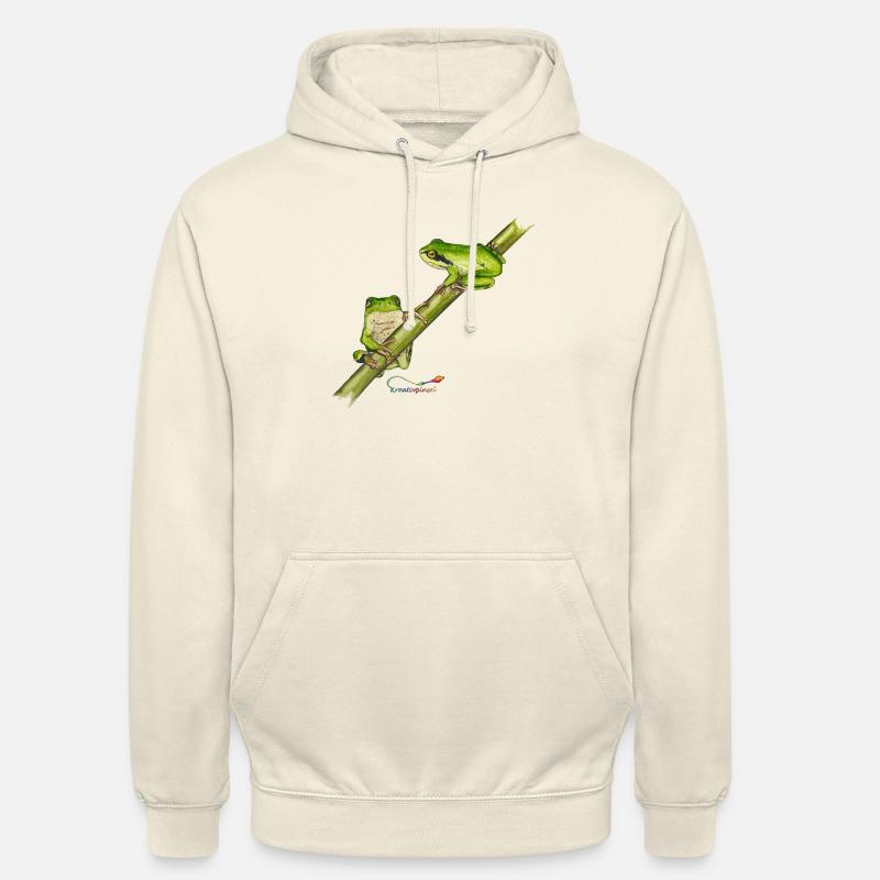 Tree frog - Unisex Hoodie - vanilla