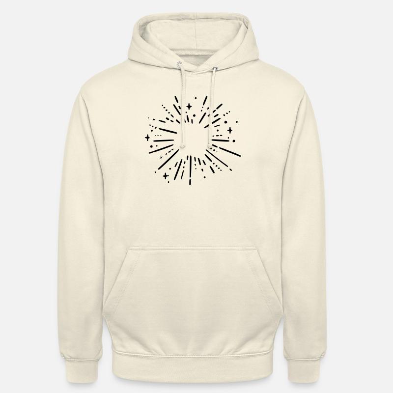Sterne Strahlen - Unisex Hoodie - Vanille-Milchshake