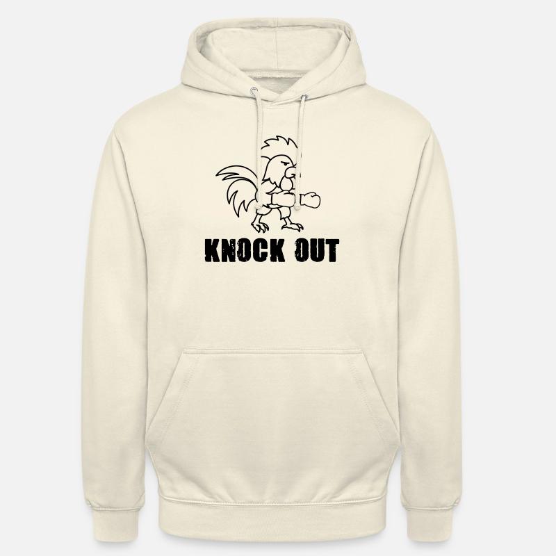 Boxer Knock Out Bande Dessinée - Sweat-shirt à capuche unisexe - vanille