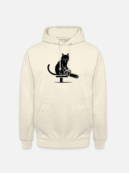 Angrycat - Unisex Hoodie - vanilla