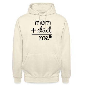 Mama Papa ich - Unisex Hoodie - Vanille-Milchshake - Vorne - Alina (178cm) & Michal (187cm)