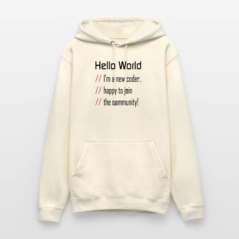 Hello World, 'm a new coder Sweat-shirt à capuche unisexe