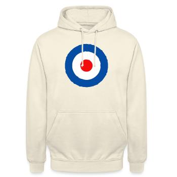 UK Royal Air Force - Sweat-shirt à capuche unisexe - vanille - Devant - Alina (178cm) & Michal (187cm)