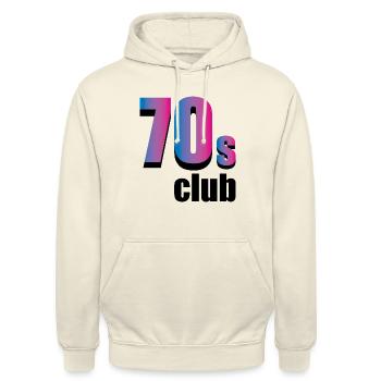Club des années 70 - Sweat-shirt à capuche unisexe - vanille - Devant - Alina (178cm) & Michal (187cm)