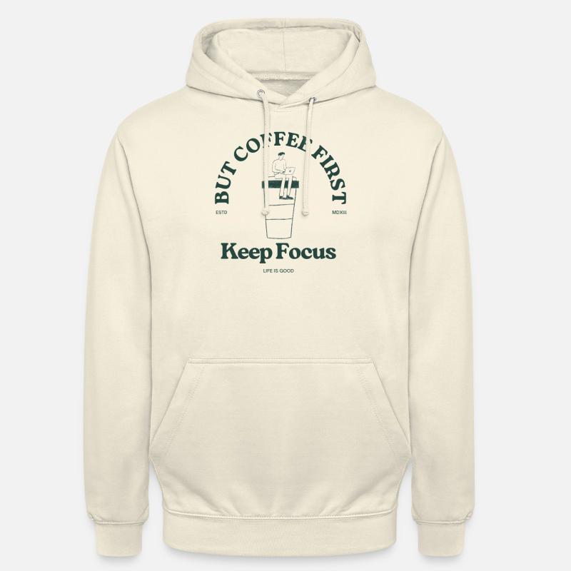 Restez concentré BCF - Sweat-shirt à capuche unisexe - vanille