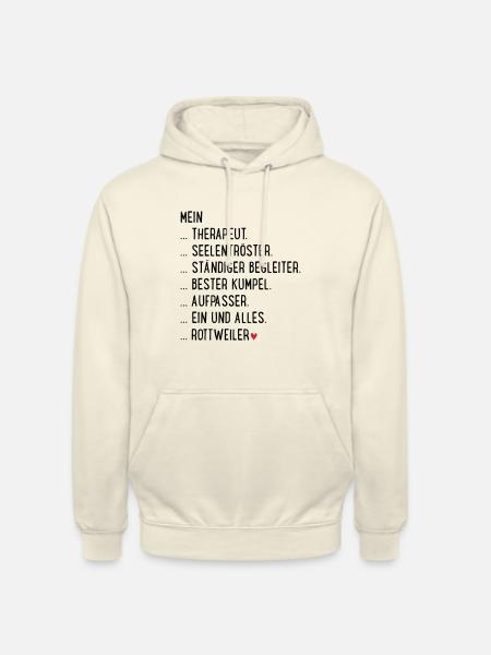 rottweiler - Unisex Hoodie - Vanille-Milchshake