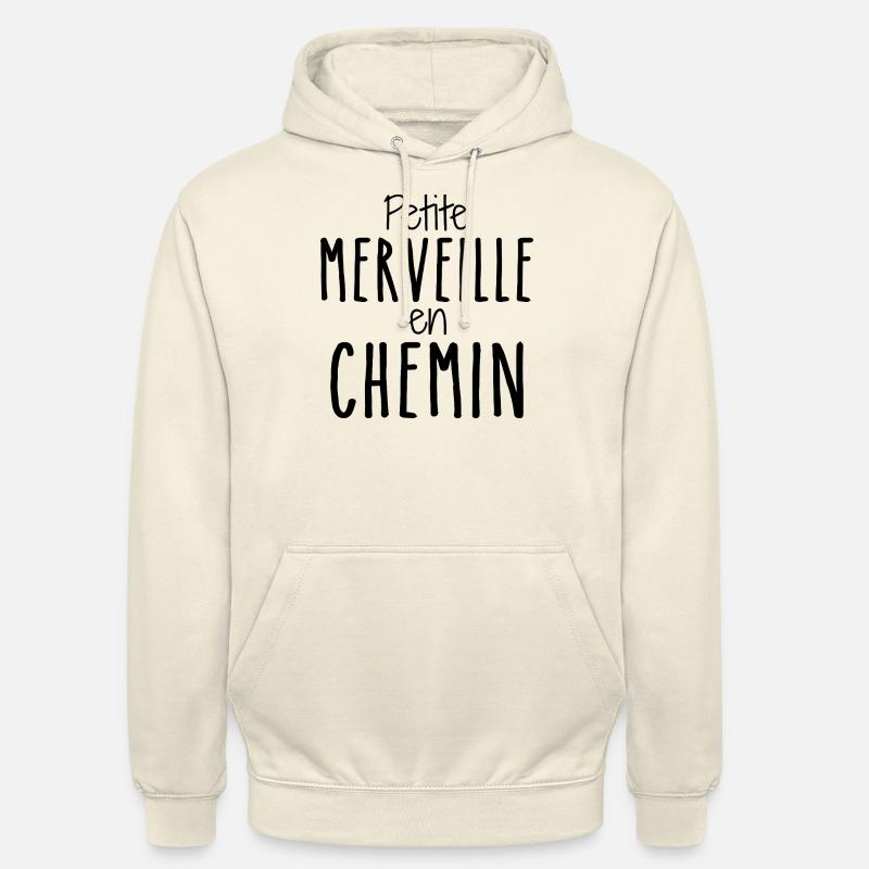 Petite Merveille en Chemin - Sweat-shirt à capuche unisexe - vanille