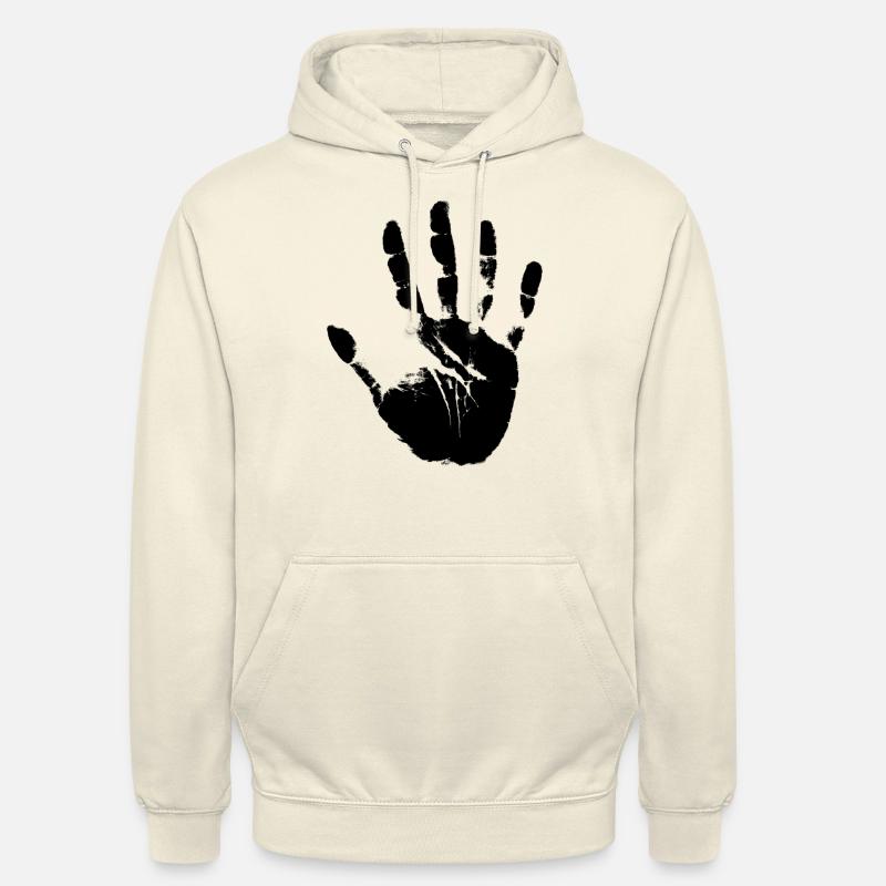 handprint - Sweat-shirt à capuche unisexe - vanille