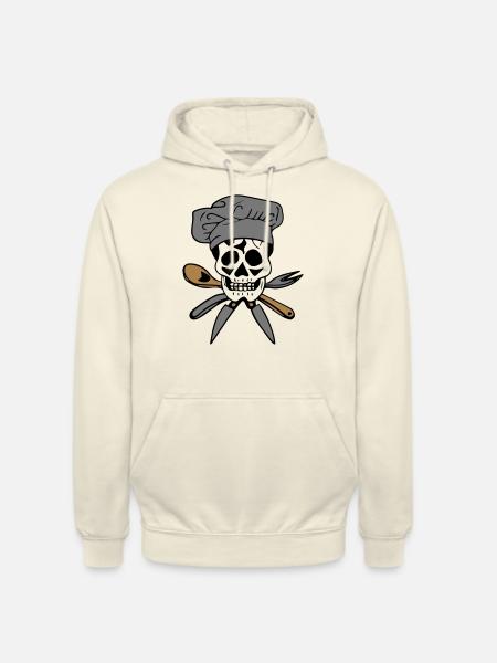 Totenkopf Koch - Unisex Hoodie - Vanille-Milchshake