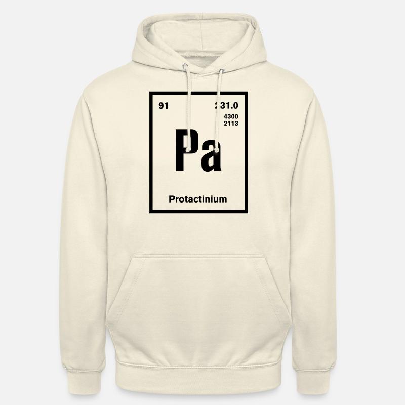 Protactinium Element im Periodensystem - Unisex Hoodie - Vanille-Milchshake