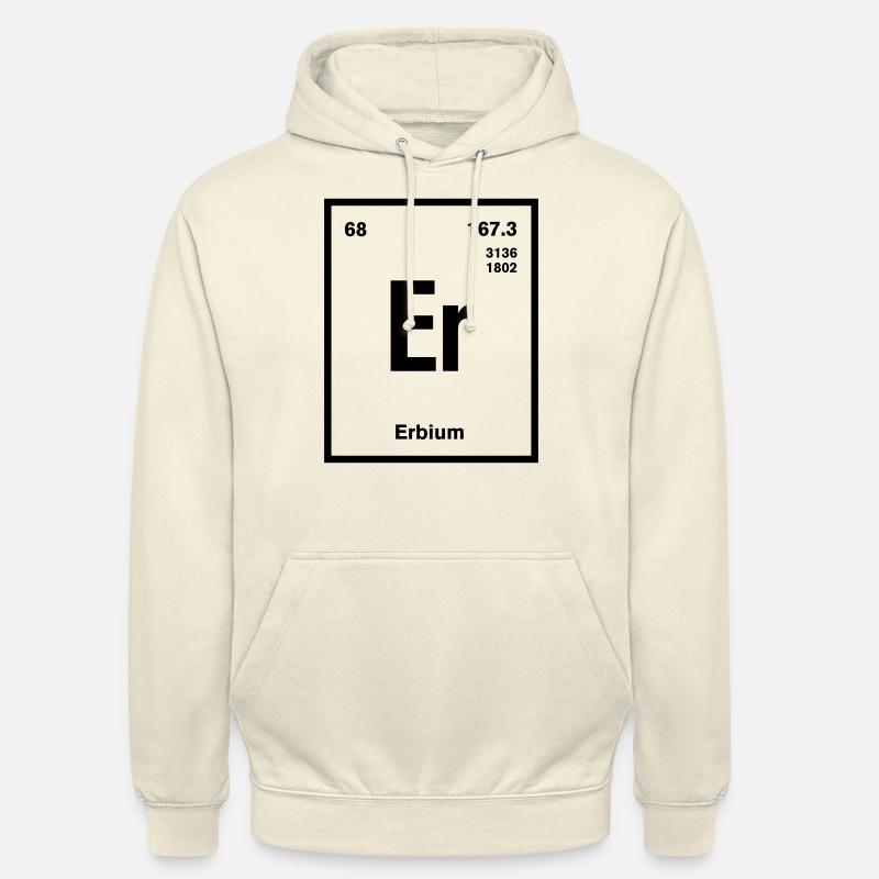 Erbium Element im Periodensystem - Unisex Hoodie - Vanille-Milchshake