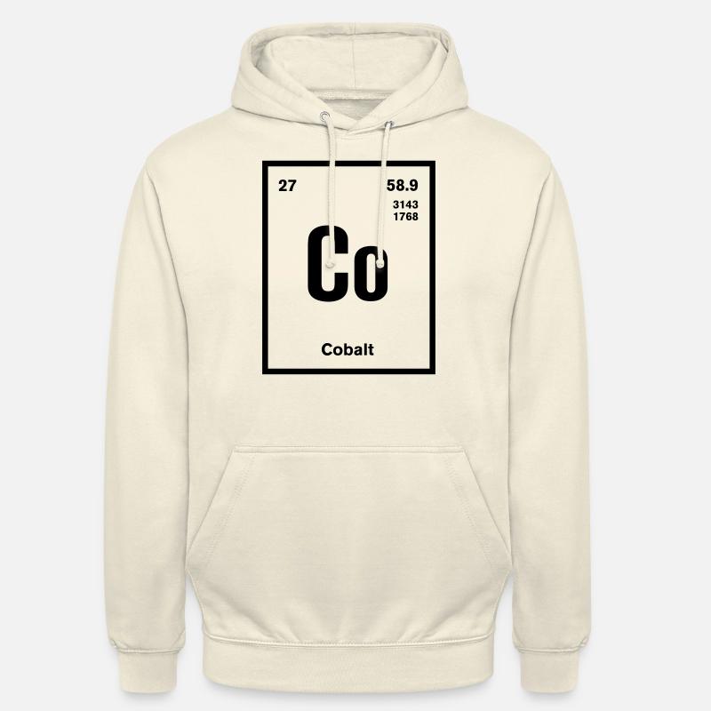 Cobalt Element im Periodensystem - Unisex Hoodie - Vanille-Milchshake