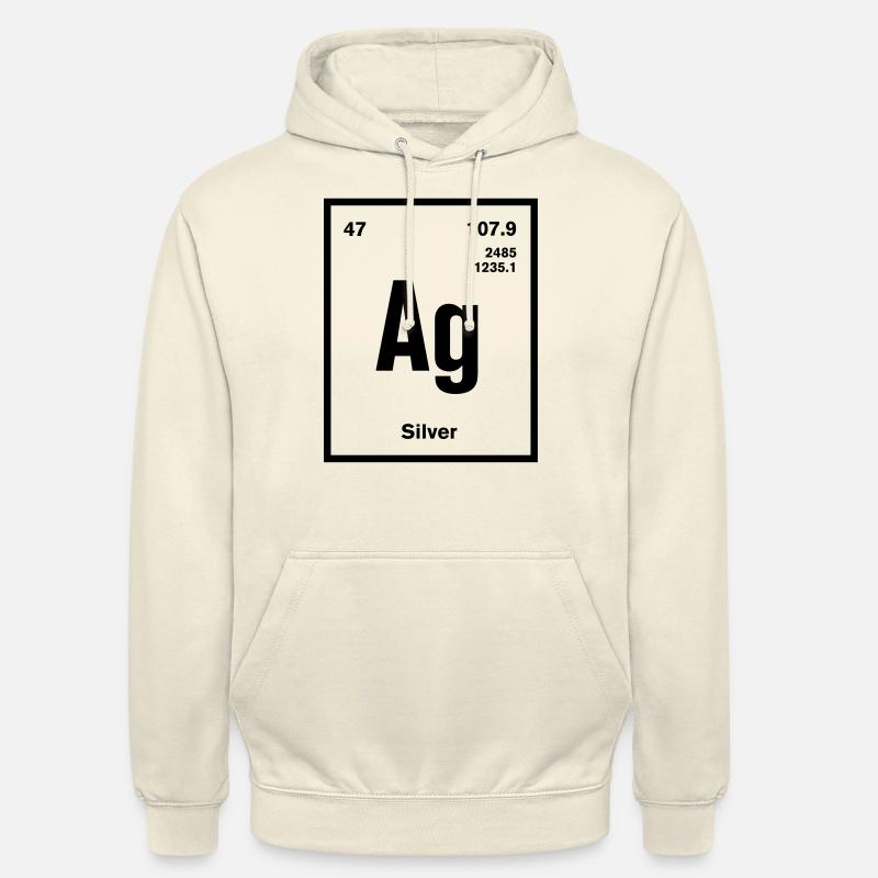 Silver Element im Periodensystem - Unisex Hoodie - Vanille-Milchshake