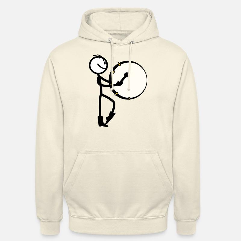 Fanfarentrommel, Perkussion - Unisex Hoodie - Vanille-Milchshake