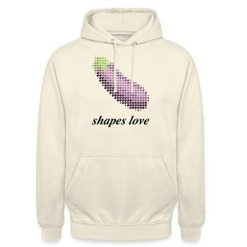 Eurovision 2025 - Inspired Eggplant theme - Unisex Hoodie - vanilla - Front - Alina (178cm) & Michal (187cm)