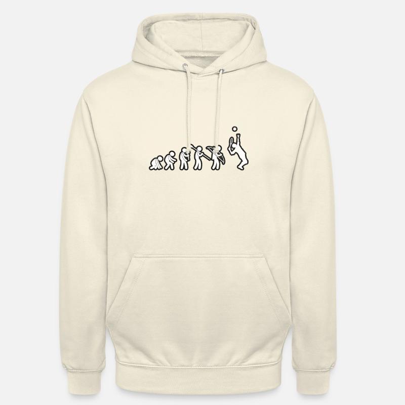 Evolution Tennis White Grunge - Hættetrøje unisex - vaniljemilkshake