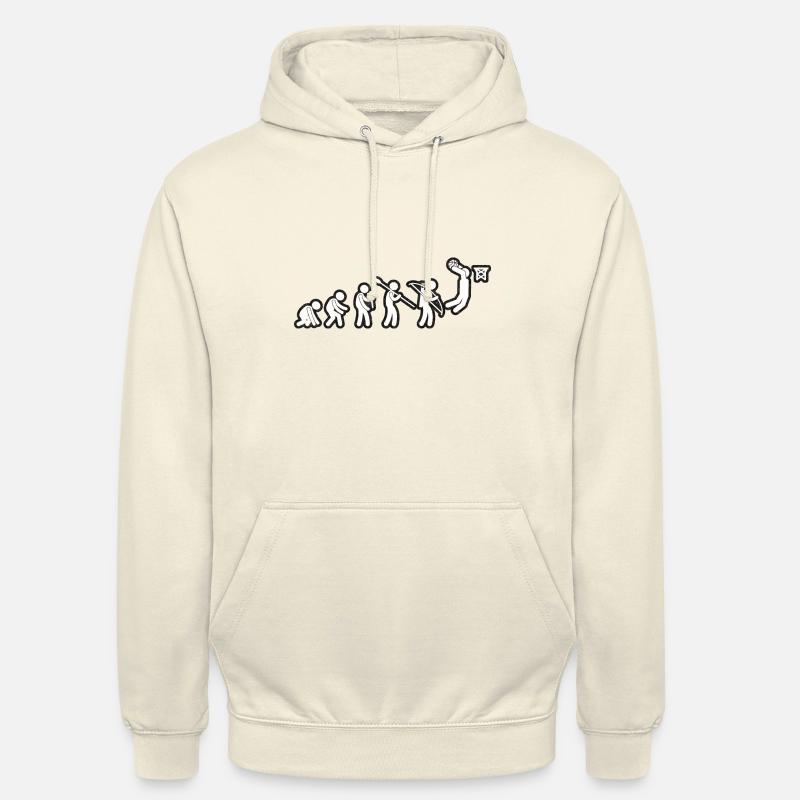 Evolution Basket Blanc Grunge - Sweat-shirt à capuche unisexe - vanille