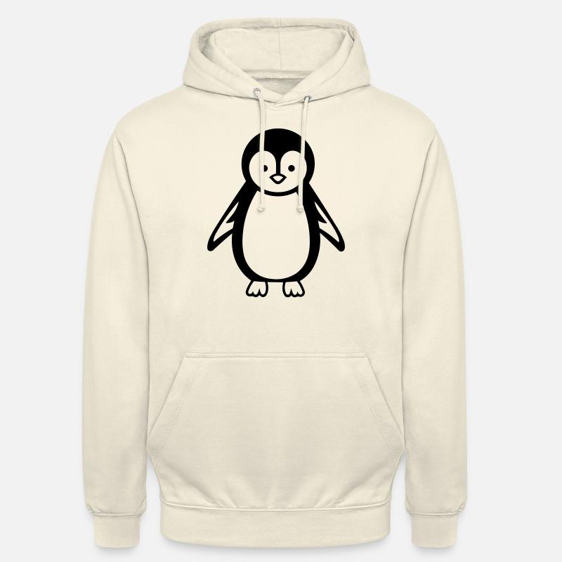Pingouin - Sweat-shirt à capuche unisexe - vanille
