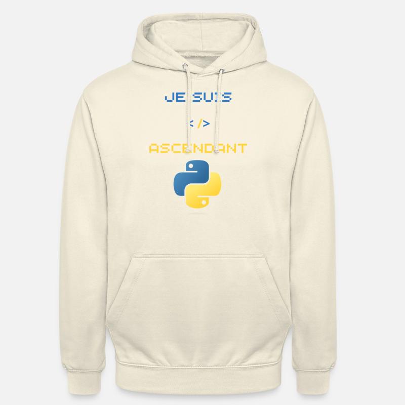 Geschenk für Python-Entwickler - Unisex Hoodie - Vanille-Milchshake