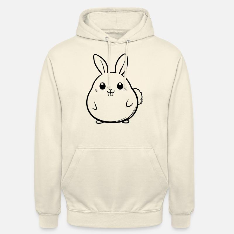 Drôle de lapin de Pâques - Sweat-shirt à capuche unisexe - vanille