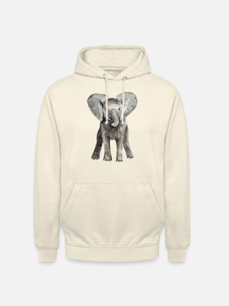 Elephant Baby - Unisex Hoodie - vanilla