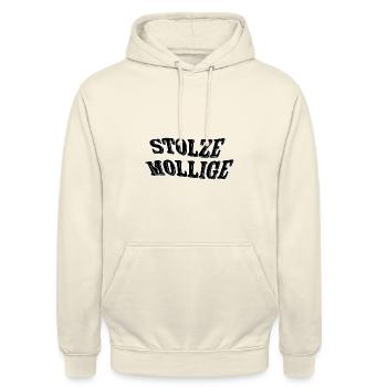 Stolze Mollige - Unisex Hoodie - Vanille-Milchshake - Vorne - Alina (178cm) & Michal (187cm)