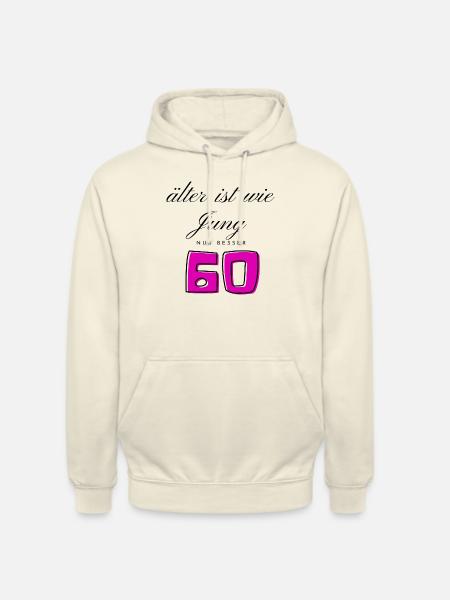 60th Birthday - Unisex Hoodie - vanilla