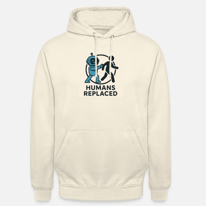 IA vs Humans 1 - Sweat-shirt à capuche unisexe - vanille