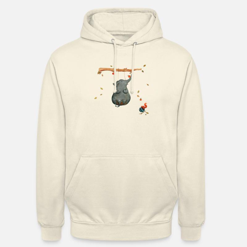 schaukeln mit Eichhörnchen - Unisex Hoodie - Vanille-Milchshake
